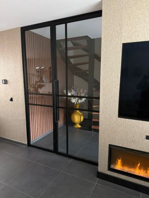 Industriële steellook aluminium binnen deuren