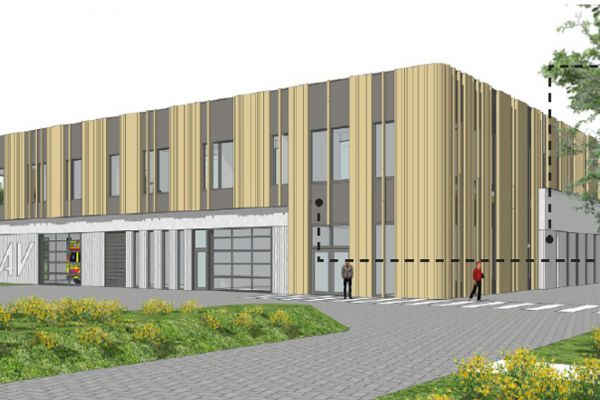 Nieuwbouw Ambulancepost aan de Koningshoeven 69 te Tilburg